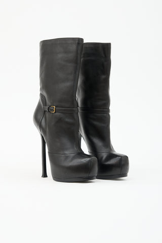 Saint Laurent Leather Tribtoo Platform Boot