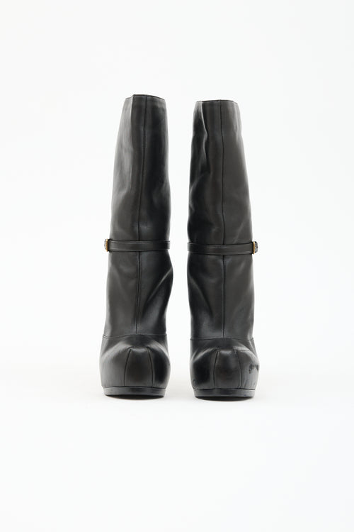 Saint Laurent Leather Tribtoo Platform Boot