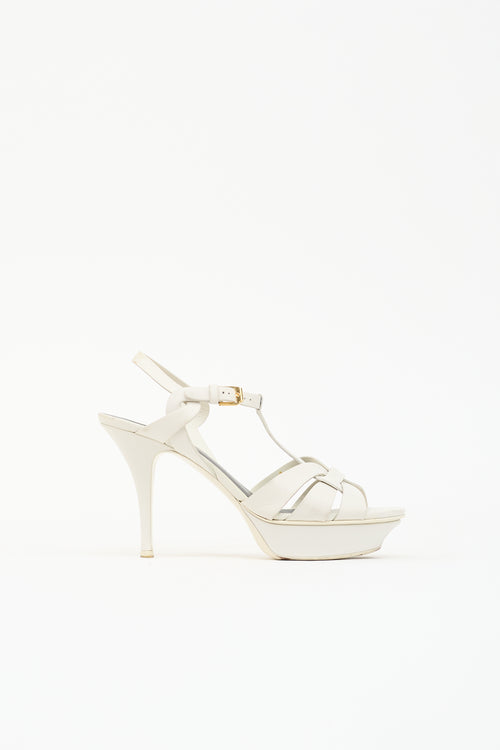Saint Laurent Leather Tribute Sandal