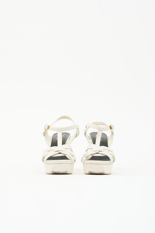 Saint Laurent Leather Tribute Sandal