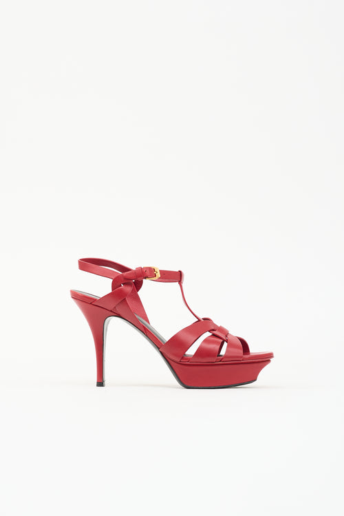 Saint Laurent Patent Tribute Sandal