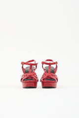 Saint Laurent Patent Tribute Sandal