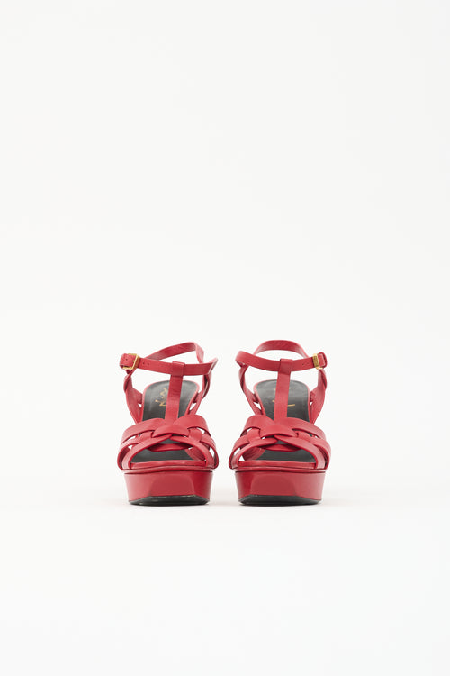 Saint Laurent Patent Tribute Sandal