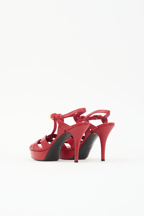 Saint Laurent Patent Tribute Sandal