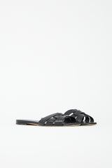 Saint Laurent Leather Tribute Slide