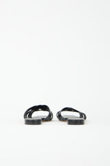 Saint Laurent Leather Tribute Slide