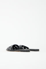 Saint Laurent Leather Tribute Slide