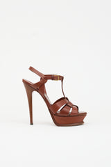 Saint Laurent Leather Tribute Platform Sandal