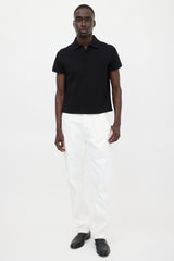 Saint Laurent Logo Polo Shirt