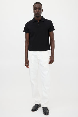 Saint Laurent Logo Polo Shirt