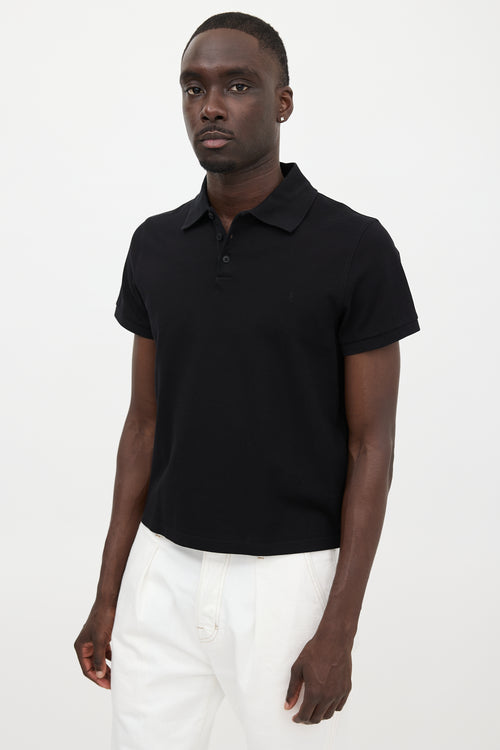 Saint Laurent Logo Polo Shirt
