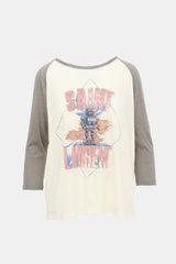 Saint Laurent Logo Raglan T-Shirt