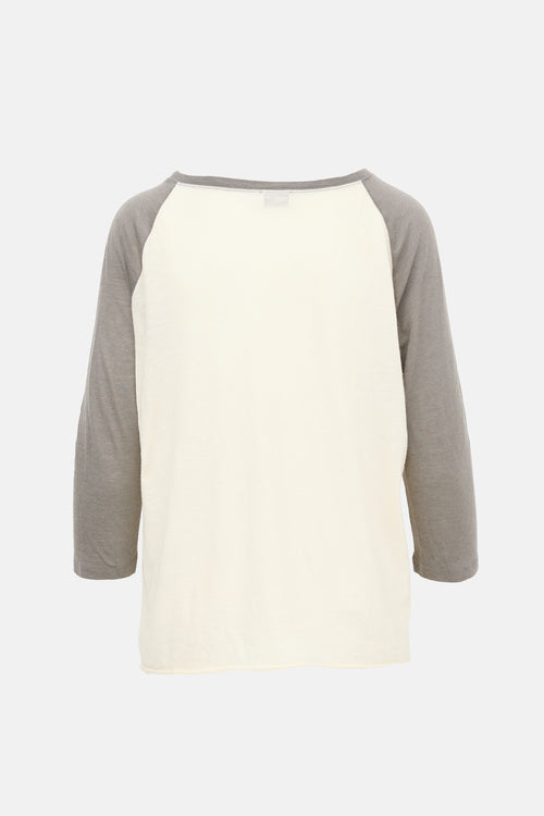 Saint Laurent Logo Raglan T-Shirt