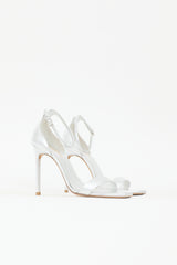 Saint Laurent Metallic Leather Amber Sandal
