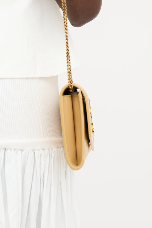 Saint Laurent Micro Raffia Uptown Pouch