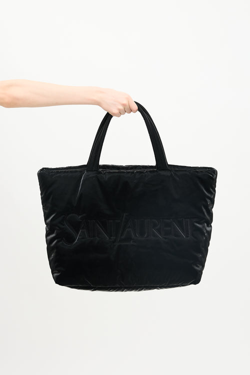 Saint Laurent Padded Nylon Maxi Tote Bag
