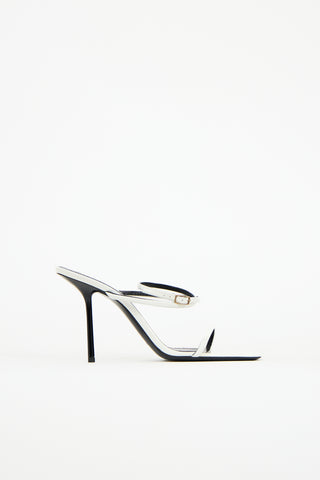 Saint Laurent Patent Leather Nuit Sandal