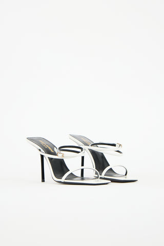 Saint Laurent Patent Leather Nuit Sandal