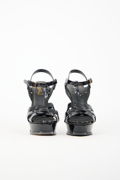 Saint Laurent Patent Tribute Sandal