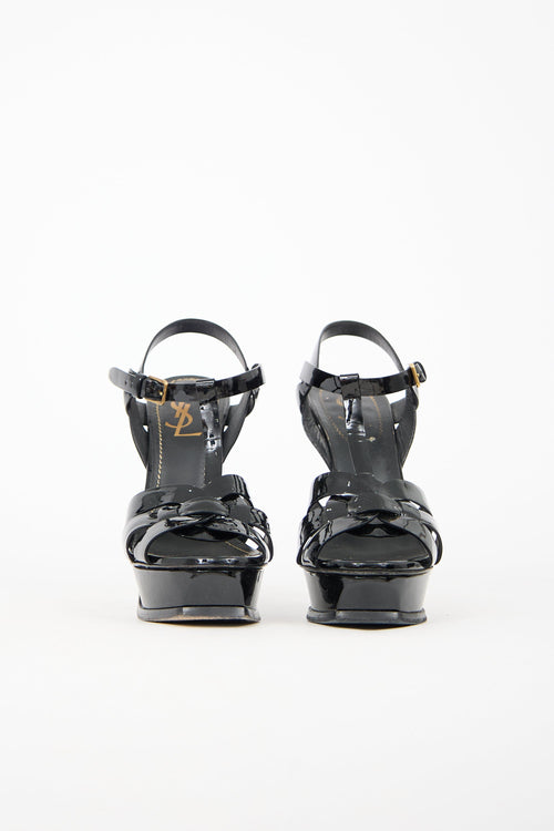 Saint Laurent Patent Tribute Sandal