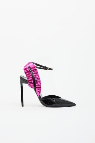 Saint Laurent Patent Eddie Leaf Heel