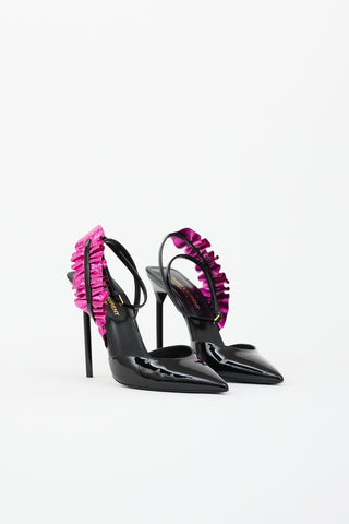 Saint Laurent Patent Eddie Leaf Heel