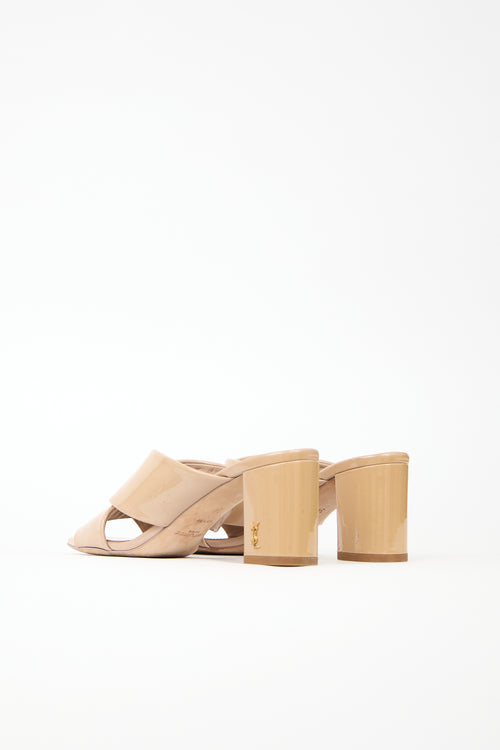 Saint Laurent Patent Loulou Sandal