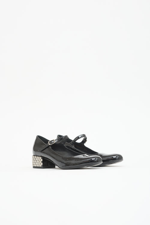 Saint Laurent Patent Mary Jane Heel