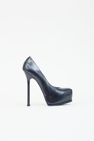 Saint Laurent Patent Tribtoo Platform Pump