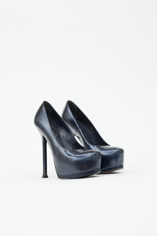 Saint Laurent Patent Tribtoo Platform Pump