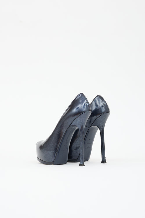 Saint Laurent Patent Tribtoo Platform Pump