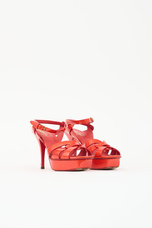 Saint Laurent Leather Tribute Sandal