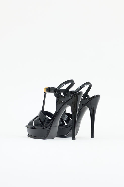 Saint Laurent Patent Tribute Sandal