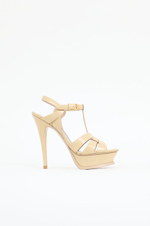 Saint Laurent Patent Tribute Sandal