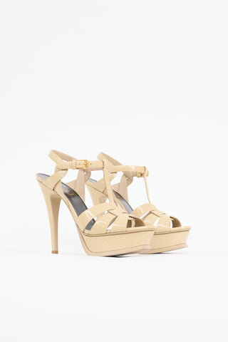 Saint Laurent Patent Tribute Sandal