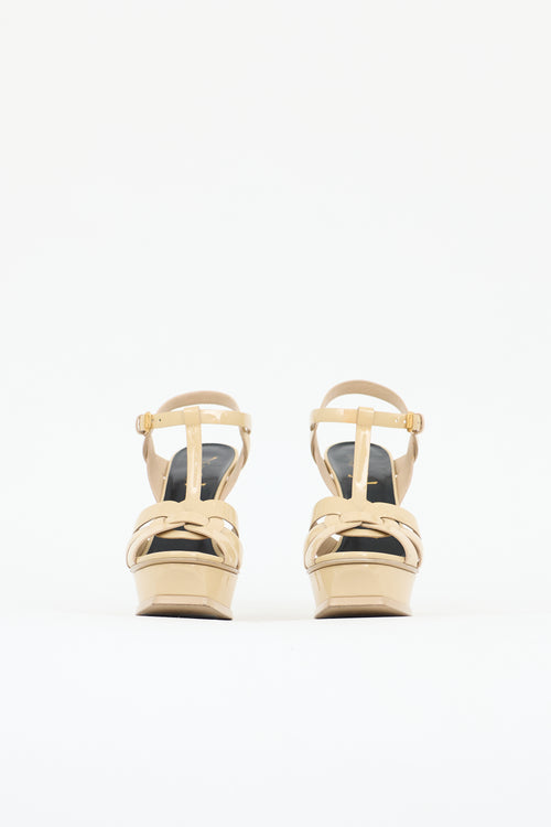 Saint Laurent Patent Tribute Sandal