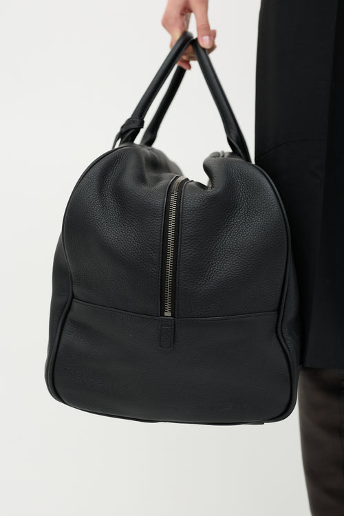 Saint Laurent Pebbled Leather Duffle Bag