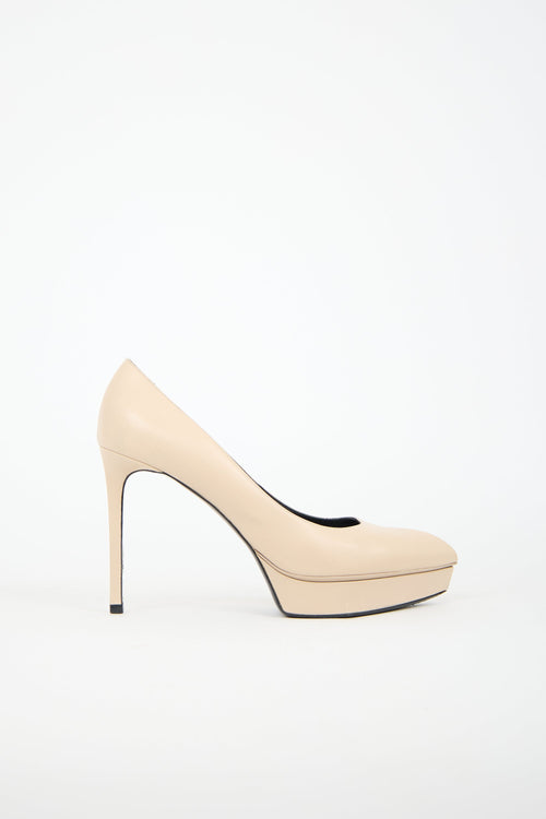 Saint Laurent Leather Janis Heel