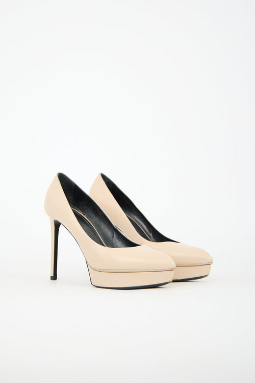 Saint Laurent Leather Janis Heel