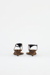 Saint Laurent Printed Cassandre Wedge Sandal