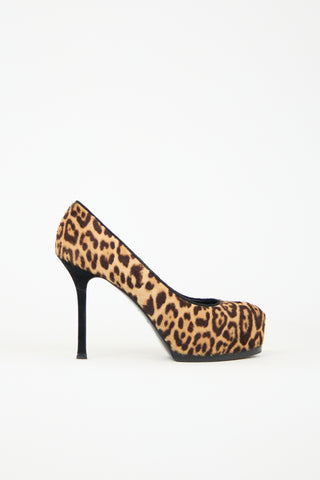 Saint Laurent Printed Hair Pump