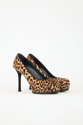 Saint Laurent Printed Hair Pump