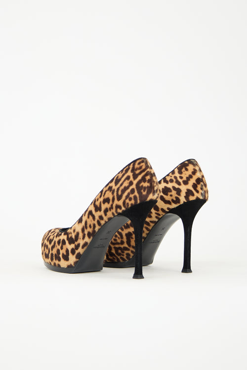Saint Laurent Printed Hair Pump