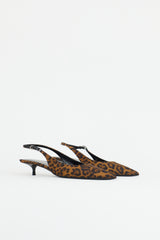 Saint Laurent Printed Slingback Heel