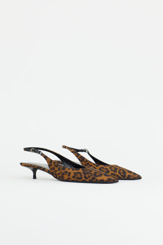 Saint Laurent Printed Slingback Heel