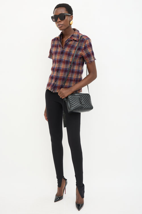 Saint Laurent Quilted Leather Lou Camera Bag