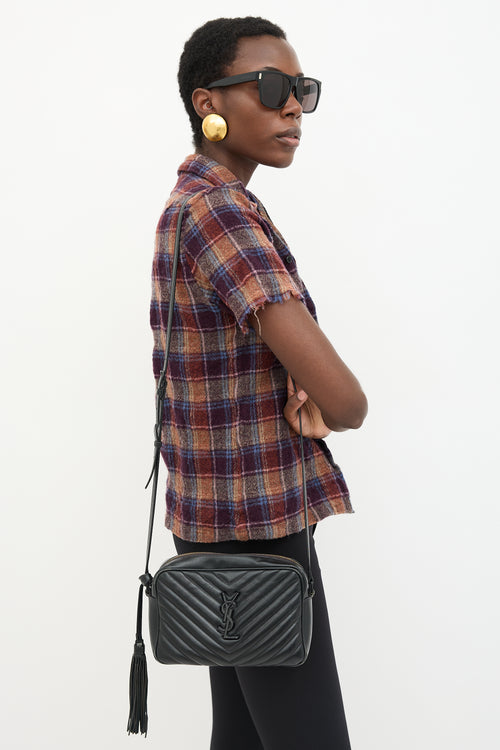 Saint Laurent Quilted Leather Lou Camera Bag