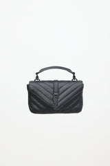 Saint Laurent Quilted Leather Mini College Bag