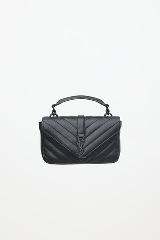 Saint Laurent Quilted Leather Mini College Bag