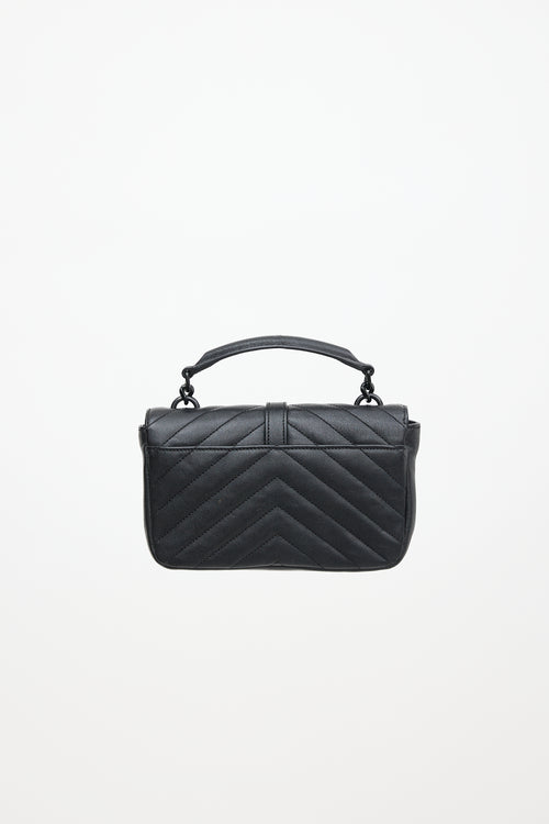 Saint Laurent Quilted Leather Mini College Bag